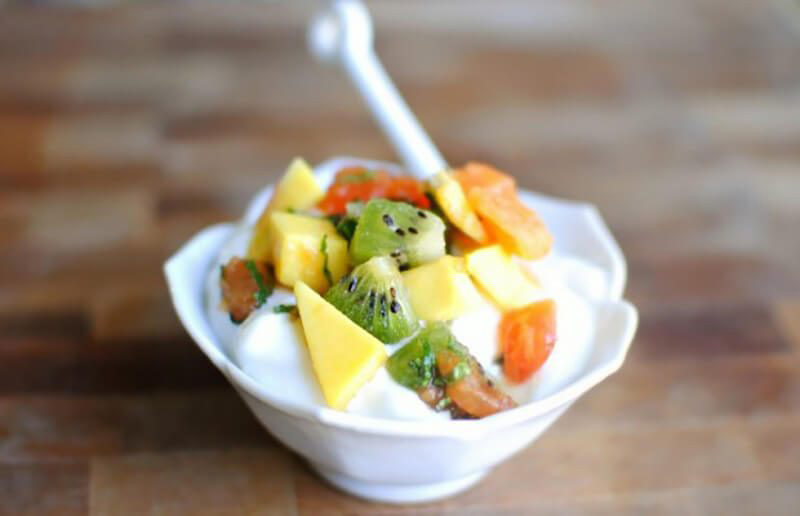 Cách làm sữa chua mít hoa quả Cách làm sữa chua mít hoa quả