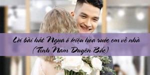 Lời bài hát Ngựa ô kiệu hoa rước em về nhà (Tình Nam Duyên Bắc)