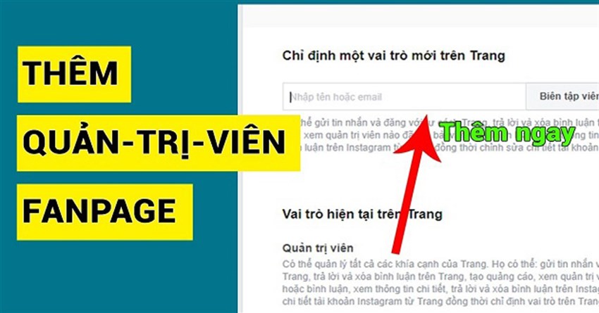 Cách thêm quản trị viên cho Page trên Facebook bằng điện thoại, máy tính