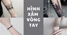 Mẫu hình xăm vòng tay cho nam nữ đẹp, đơn giản