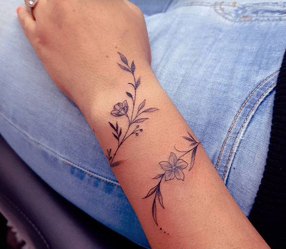 Hình xăm cổ tay đẹp cho nữ Hình xăm cổ tay đẹp cho nữ