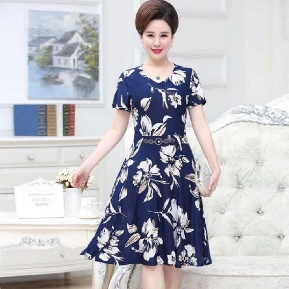 Đầm xòe tuổi trung niên Đầm xòe tuổi trung niên