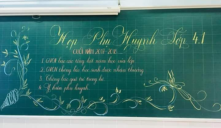 Mẫu trang trí bảng họp phụ huynh đầu năm Mẫu trang trí bảng họp phụ huynh đầu năm