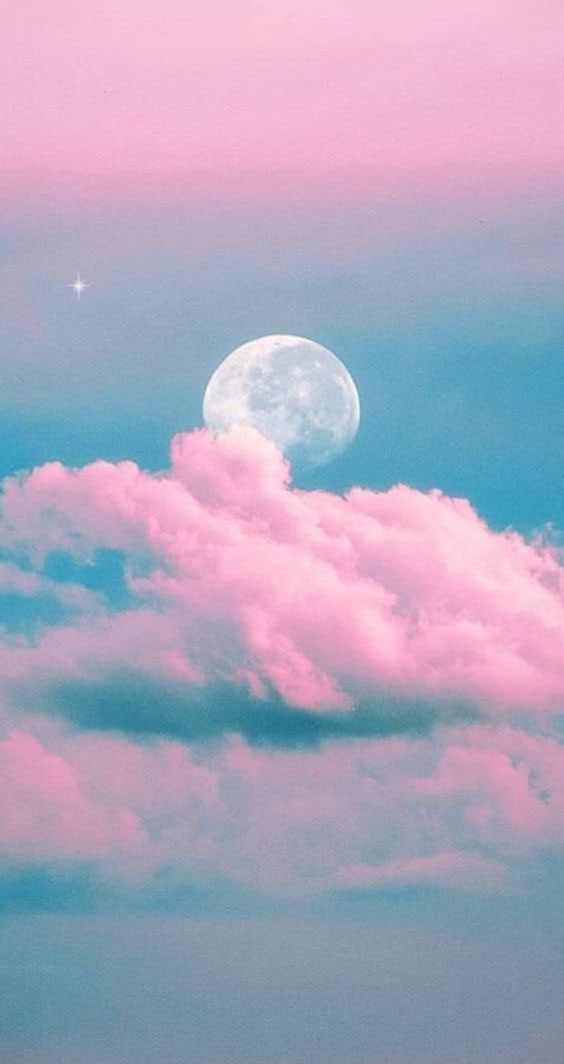 Hình nền bầu trời màu hồng