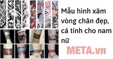 Mẫu hình xăm vòng chân đẹp, cá tính cho nam nữ