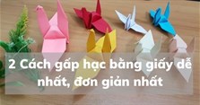 2 Cách gấp hạc bằng giấy dễ nhất, đơn giản nhất