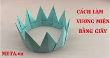 3 Cách làm vương miện bằng giấy đẹp mà đơn giản