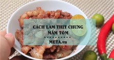 Cách làm thịt chưng mắm tôm đậm đà đưa cơm