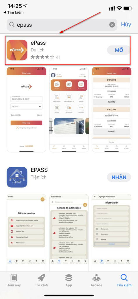 Tải app ePass về điện thoại