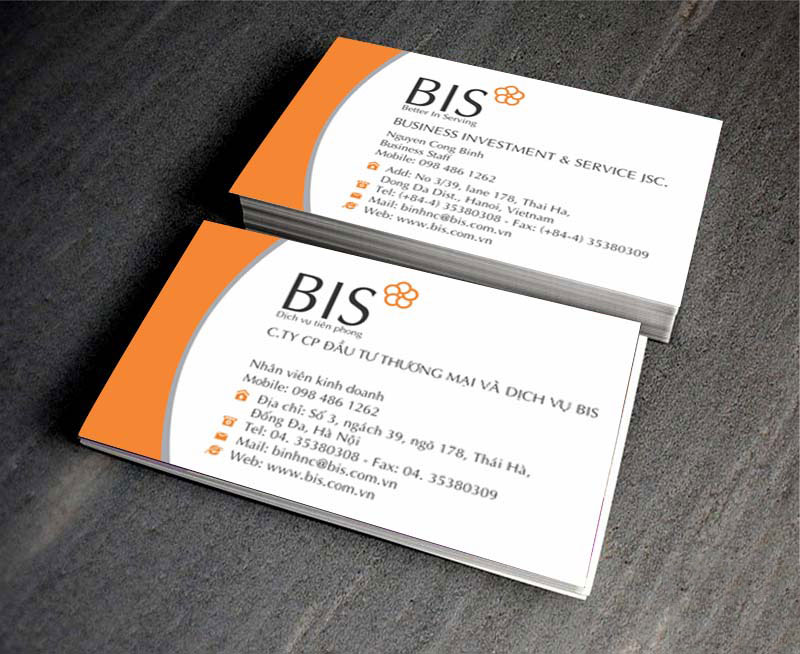 Mẫu card visit kinh doanh 1