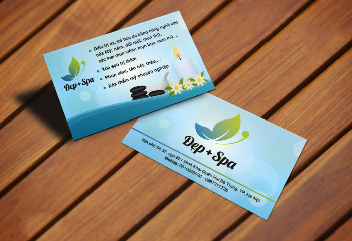 Mẫu card visit phun xăm thẩm mỹ 2