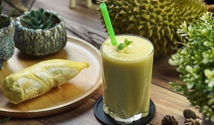 Thành phẩm món sinh tố bơ sầu riêng