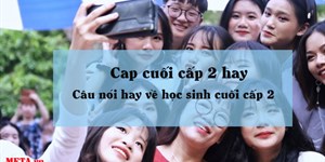 Cap cuối cấp 2 hay, những câu nói hay về học sinh cuối cấp 2