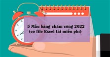 5 Mẫu bảng chấm công 2025 mới nhất (tải file Excel miễn phí)