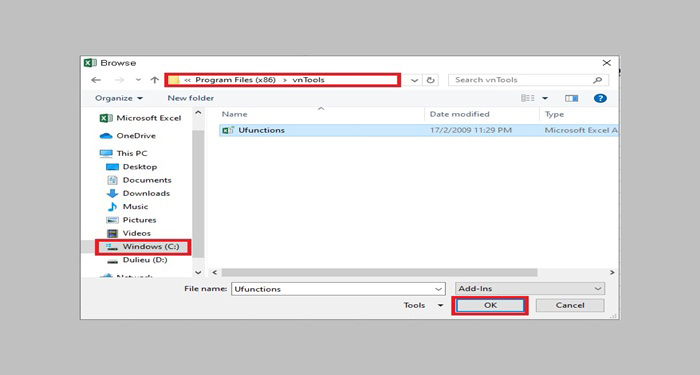 Chọn Add-in. Tại mục Manage Add-Ins -> Nhấn chọn Go