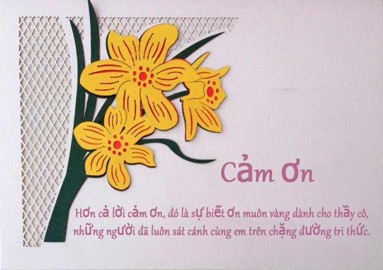 Thiệp cảm ơn thầy cô 1 Thiệp cảm ơn thầy cô 1