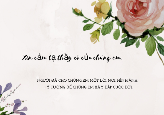 Thiệp chia tay thầy cô đẹp nhất 7 Thiệp chia tay thầy cô đẹp nhất 7