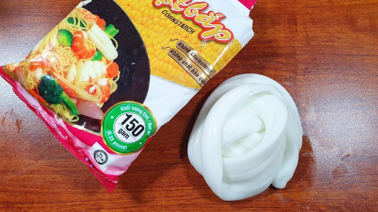 Cách làm slime không cần dung dịch rơ miệng Cách làm slime không cần dung dịch rơ miệng
