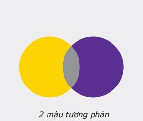 Cách pha màu xám bằng việc kết hợp màu tương phản