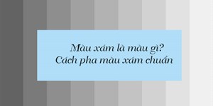 Trộn màu gì ra màu xám? 3 Cách pha màu xám chuẩn nhất