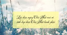 Lời chúc ngày Chủ Nhật vui vẻ, ảnh đẹp chúc Chủ Nhật hạnh phúc