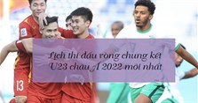 Lịch thi đấu vòng chung kết U23 châu Á 2022 mới nhất