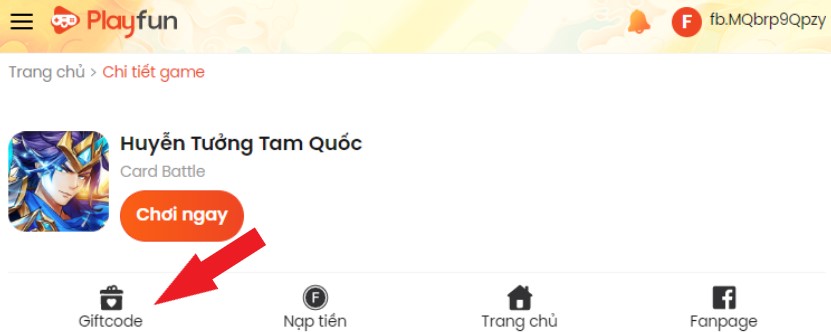 Code Huyễn Tưởng Tam Quốc