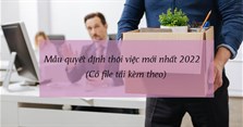 4 Mẫu quyết định thôi việc mới nhất 2024 (tải file Word miễn phí)