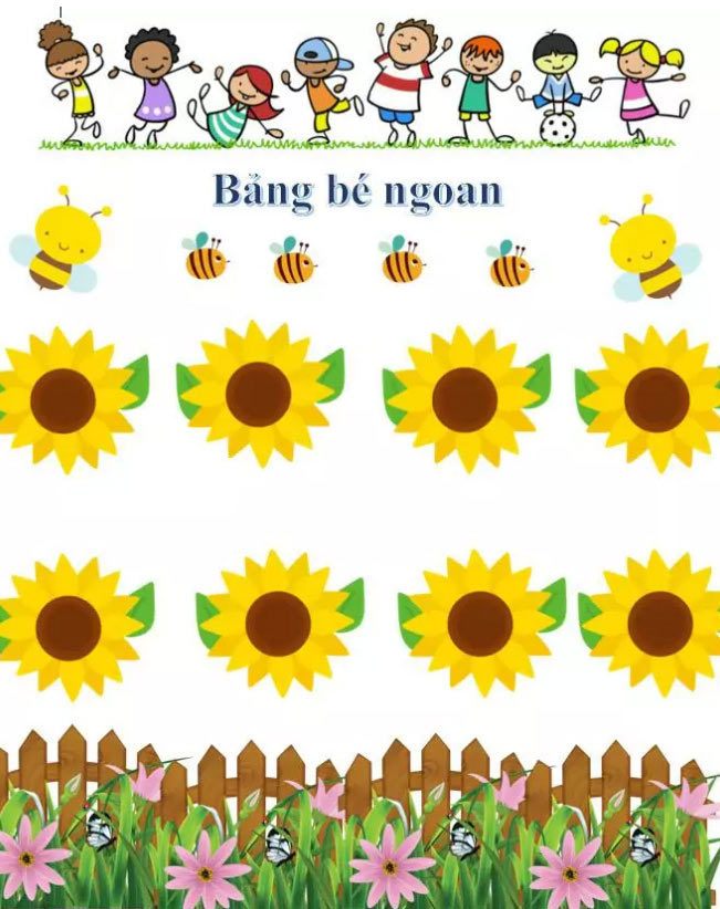Hình ảnh bảng bé ngoan mầm non Hình ảnh bảng bé ngoan mầm non