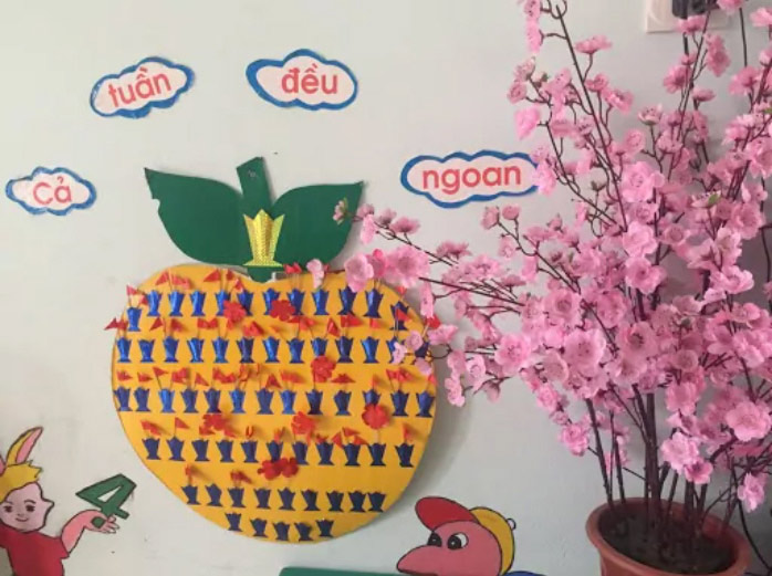 Bảng bé ngoan mầm non thi đua Bảng bé ngoan mầm non thi đua