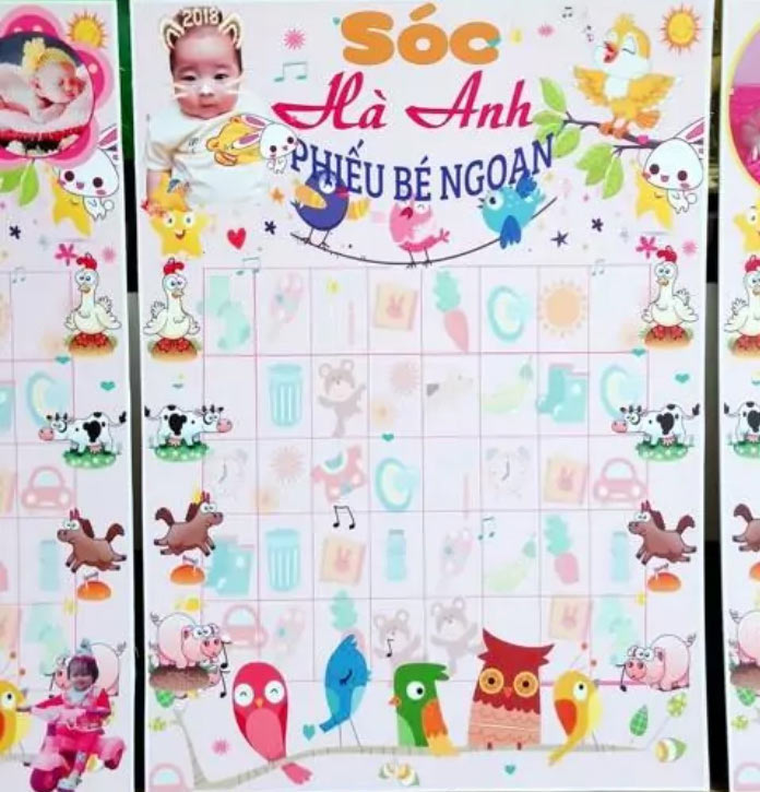 Bảng bé ngoan hình bé và con vật Bảng bé ngoan hình bé và con vật