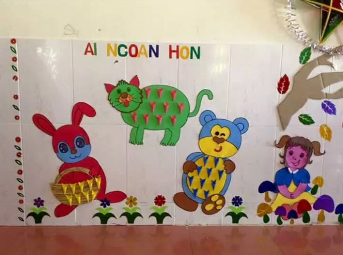 Mẫu bảng bé ngoan mầm non đẹp Mẫu bảng bé ngoan mầm non đẹp