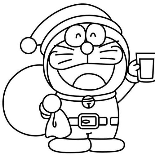Tranh tô màu Doremon