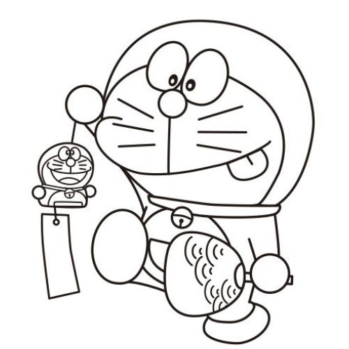 Tranh tô màu Doremon