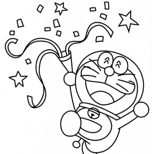 Tranh tô màu Doremon