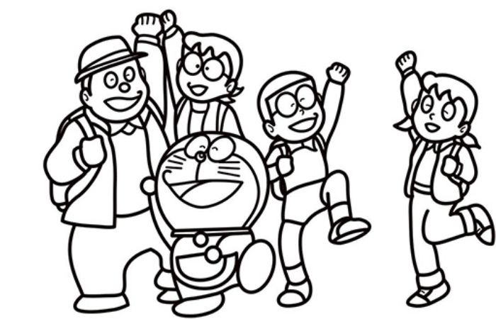 Tranh tô màu Doremon