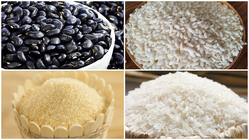 Nguyên liệu nấu cháo đậu đen