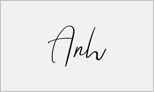 Mẫu chữ ký tên Anh