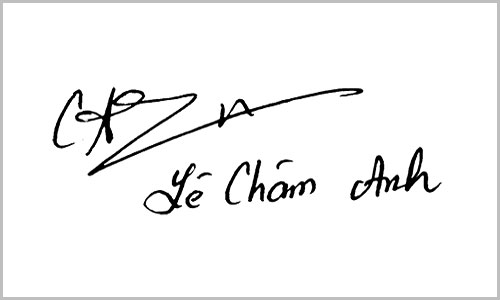 Mẫu chữ ký tên Anh