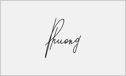 Mẫu chữ ký tên phương