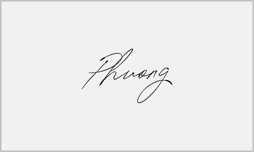 Mẫu chữ ký tên phương