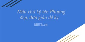 Mẫu chữ ký tên Phương đẹp, đơn giản dễ ký