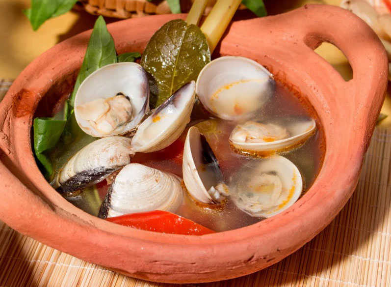 Canh ngao nấu chua cay