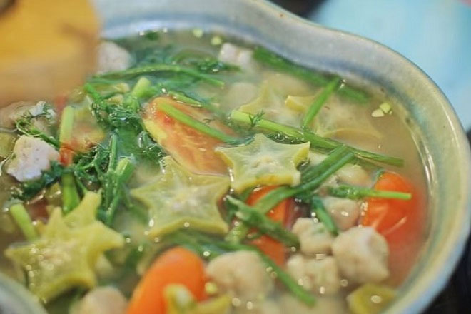 Canh ngao nấu khế