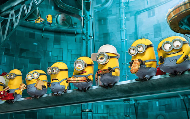 Hình nền vui nhộn  Hình nền hoạt hình kẻ cắp mặt trăng Minion đẹp Full HD