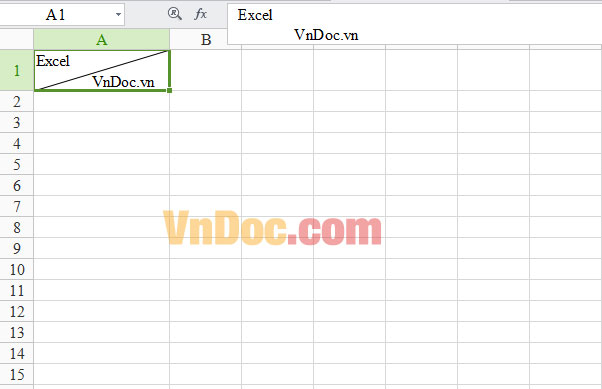 Cách chia 1 ô thành 2 ô trong Excel