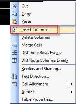 Thêm dòng, cột vào bảng biểu trong Word