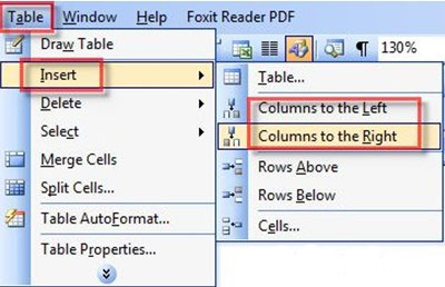Thêm dòng, cột vào bảng biểu trong Word