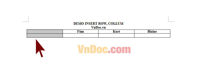 Thêm dòng, cột vào bảng biểu trong Word