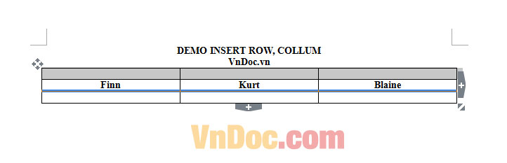 Thêm dòng, cột vào bảng biểu trong Word